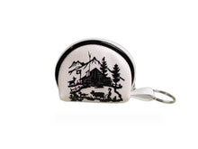 Lade das Bild in den Galerie-Viewer, Mini Reise-Portemonnaie Scherenschnitt Rund