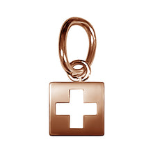 Lade das Bild in den Galerie-Viewer, Charms Schweizerkreuz Rosegold
