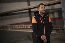 Lade das Bild in den Galerie-Viewer, Softshell Herren Activwear Prime Schwarz Orange