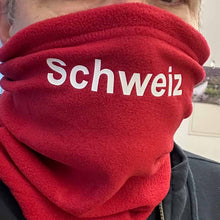 Lade das Bild in den Galerie-Viewer, Halswärmer / Nackenwärmer in 6 Farben mit Text Schweiz