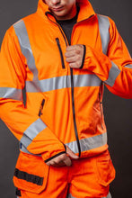 Lade das Bild in den Galerie-Viewer, Projob leichte Warnschutz Softshell Jacke Klasse 3
