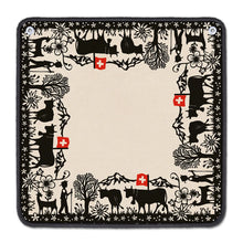 Lade das Bild in den Galerie-Viewer, Jassteppich mit Scherenschnittmotiv