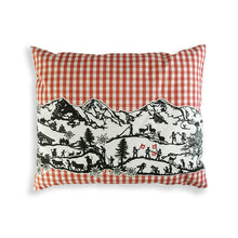 Load image into Gallery viewer, ARVEN-KISSEN Vichy rot Scherenschnitt