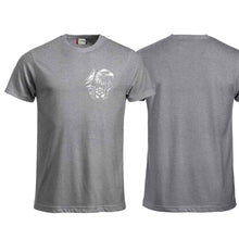 Lade das Bild in den Galerie-Viewer, T-Shirt mit Adler und Matterhorn, Grau, Brust klein