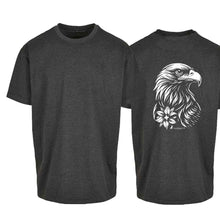 Charger l'image dans la galerie, Oversize T-Shirt Steinadler, Grau, Rücken gross