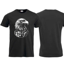 Lade das Bild in den Galerie-Viewer, T-Shirt Adler, Schwarz, Brust gross