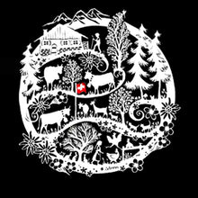 Lade das Bild in den Galerie-Viewer, Scherenschnitt Alpenkreis