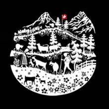 Lade das Bild in den Galerie-Viewer, Scherenschnitt Alpenleben