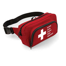 Lade das Bild in den Galerie-Viewer, Bauchtasche Organiser 2.0, Rot mit Schweizer Pass Design
