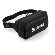 Lade das Bild in den Galerie-Viewer, Bauchtasche Organiser 2.0, Schwarz mit Text Svizzera