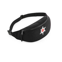 Lade das Bild in den Galerie-Viewer, Bauchtasche Schwarz mit Edelweiss