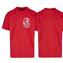 Lade das Bild in den Galerie-Viewer, Oversize T-Shirt Bernhardiner, Rot, Brust klein