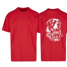 Lade das Bild in den Galerie-Viewer, Oversize T-Shirt Bernhardiner, Rot, Rücken gross