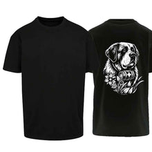 Lade das Bild in den Galerie-Viewer, Oversize T-Shirt Bernhardiner, Schwarz, Rücken gross
