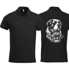 Lade das Bild in den Galerie-Viewer, Polo Bernhardiner, Schwarz, Rücken gross