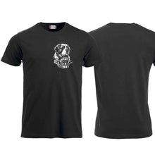 Lade das Bild in den Galerie-Viewer, Bernhardiner-T-Shirt, Schearz, Brust klein