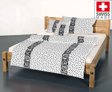 Lade das Bild in den Galerie-Viewer, Bettwaesche Swiss made Duvet Scherenschnitt Weiss