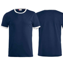 Load image into Gallery viewer, Edelweiss bicolor T-shirt, navy