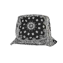 Lade das Bild in den Galerie-Viewer, Bucket Hut Bandana schwarz vorne