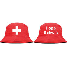 Lade das Bild in den Galerie-Viewer, Bucket (Fischer) Hut, Schweizerkreuz, Hopp Schwiiz