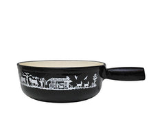 Carica l'immagine nel visualizzatore di Gallery, Caquelon silhouette nero 21 cm