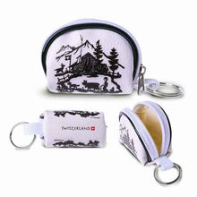 Lade das Bild in den Galerie-Viewer, Mini Reise-Portemonnaie Scherenschnitt Rund