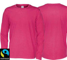 Lade das Bild in den Galerie-Viewer, Herren T-Shirt Langarm Kirsche, Fairtrade Zertifiziert.