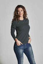 Lade das Bild in den Galerie-Viewer, T-Shirt Damen Langarm Bio-Fair