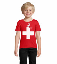 Lade das Bild in den Galerie-Viewer, T-Shirt Kids Schweizerkreuz Landjäger