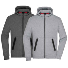 Load image into Gallery viewer, Men's Hooded Jacket, Marled Interlock