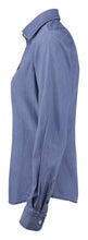 Charger l'image dans la galerie, Damen Jeanshemd Ellensburg Farbe Denim links