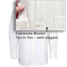 Lade das Bild in den Galerie-Viewer, Edelweiss Hemd Weiss mit Stehkragen