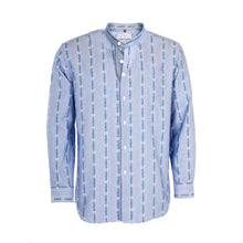 Lade das Bild in den Galerie-Viewer, Edelweiss Hemd langarm Stehkragen Original Blau