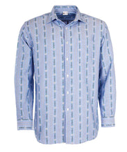 Lade das Bild in den Galerie-Viewer, Original Edelweiss Hemden 100% Baumwolle, mit Kragen in Original Blau