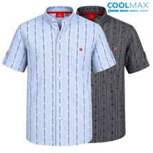 Load image into Gallery viewer, Edelweiss Hemd Stehkragen Kurzarm Coolmax EFBE