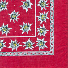 Lade das Bild in den Galerie-Viewer, Edelweiss Kopftuch Rot 78cm