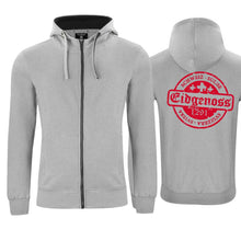 Lade das Bild in den Galerie-Viewer, Kapuzenjacke Grau, Eidgenoss Stempel