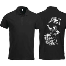 Lade das Bild in den Galerie-Viewer, Polo Fahnenschwinger, Schwarz, Rücken