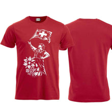 Lade das Bild in den Galerie-Viewer, T-Shirt Fahnenschwinger, Rot, Brust gross