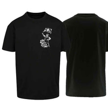 Lade das Bild in den Galerie-Viewer, Oversize T-Shirt Fahnenschwinger, Schwarz, Brust