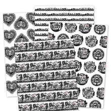 Lade das Bild in den Galerie-Viewer, Geschenkpapier-Set Scherenschnitt 8er Set