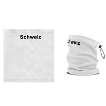 Lade das Bild in den Galerie-Viewer, Halswärmer / Nackenwärmer in Weiss, Text Schweiz
