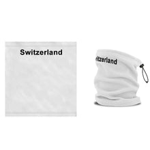 Lade das Bild in den Galerie-Viewer, Halswärmer / Nackenwärmer in Weiss, Text Switzerland