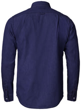 Load image into Gallery viewer, Herren Jeanshemd Ellensburg Dunkel Indigo hinten