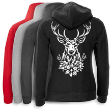 Lade das Bild in den Galerie-Viewer, Kapuzenjacke Damen mit Hirsch