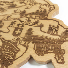 Carica l'immagine nel visualizzatore di Gallery, Holzbrett SWISS MAP