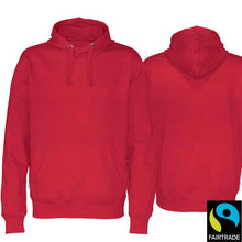 Lade das Bild in den Galerie-Viewer, Hoodie Bio-Fair Kinder Rot Fairtrade