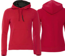 Lade das Bild in den Galerie-Viewer, Hoodie Damen Rot