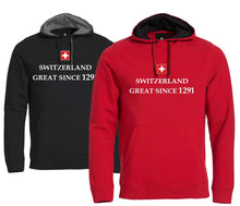 Lade das Bild in den Galerie-Viewer, Hoodie-Pullover-Clique-Great-since-1291_schwarz_und_rot