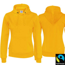 Lade das Bild in den Galerie-Viewer, Hoodie Women Bio-Fair Gelb Fairtrade
